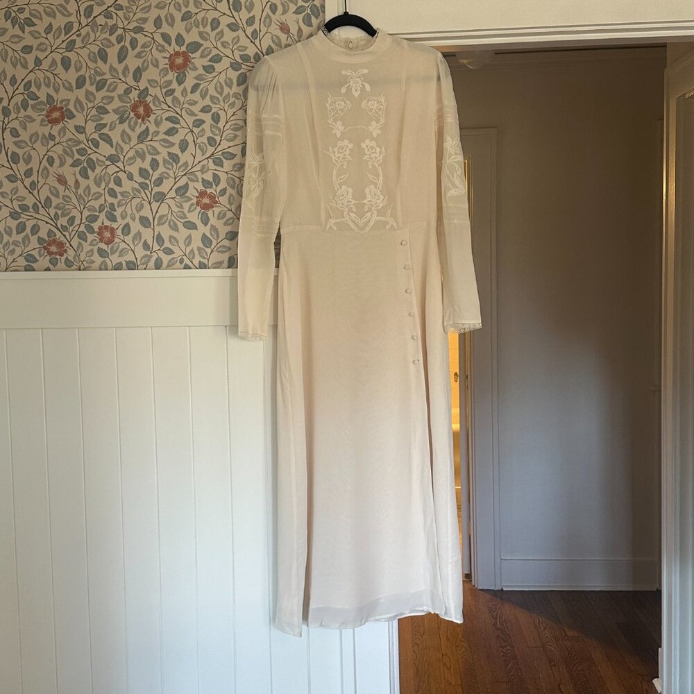 REFORMATION Adelia Midi Dress Sz 8 - Picture 6 of 12